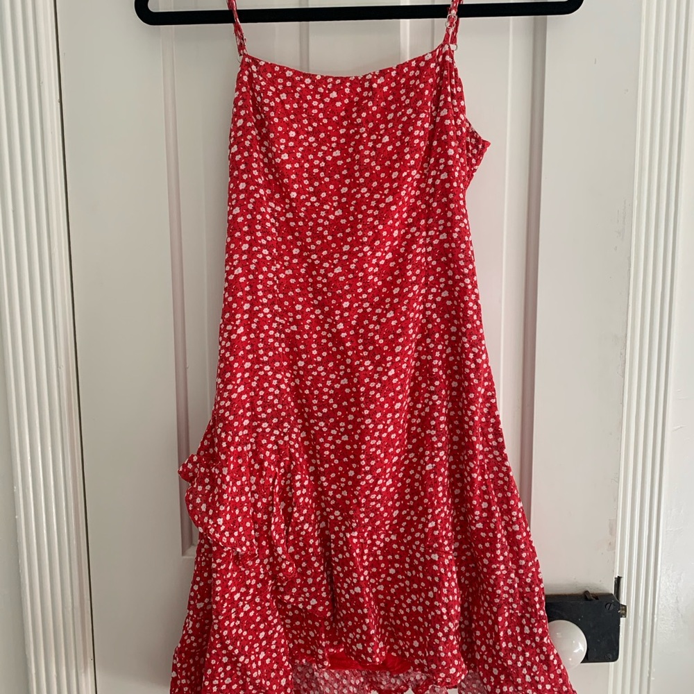 Red summer dress